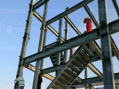 Three-Storey Steel Structure Warehouse in the Maldives