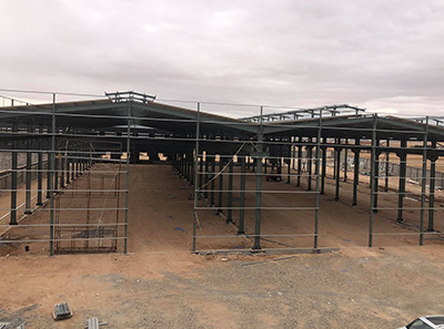 多跨金刚钢框架