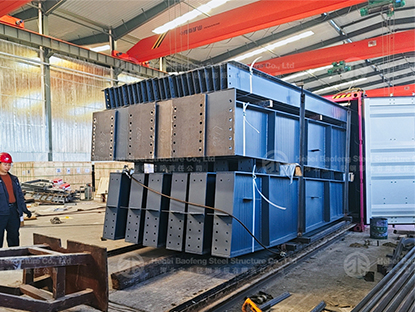 Steel Structure Warehouse Loading For Shipping