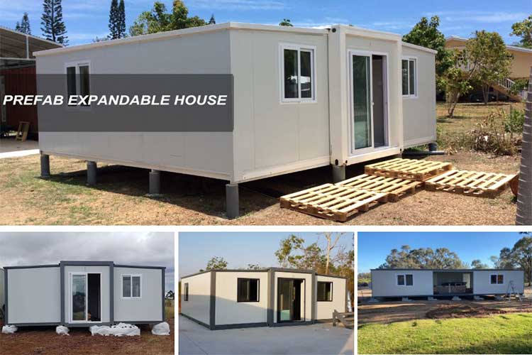 Prefabricated luxury living expandable container house