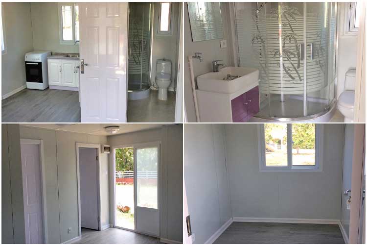 Prefabricated luxury living expandable container house