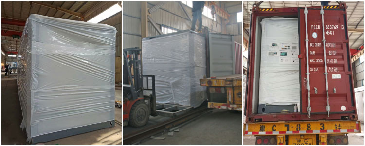 Prefab modern three bedrooms living expandable container house