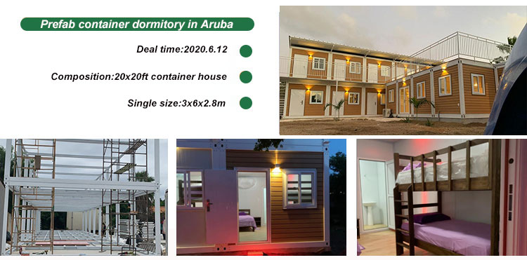 Prefab container dormitory in Aruba