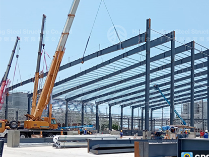 Steel structure workshop build in Indonesia