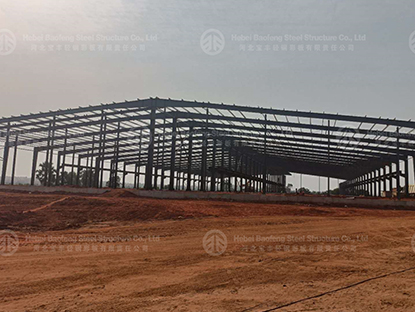 Large size steel warehouse build in Togo
