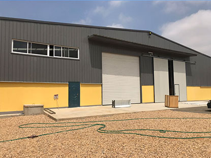 Galvanized metal steel workshop prefab building