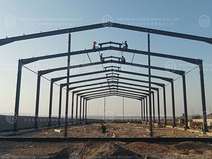 1200 square meter steel structure warehouse build in Djibouti