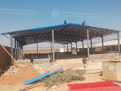800 Square Meter Steel Warehouse In Somalia