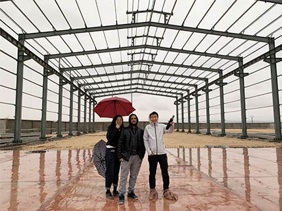 Visiting customers in Algeria