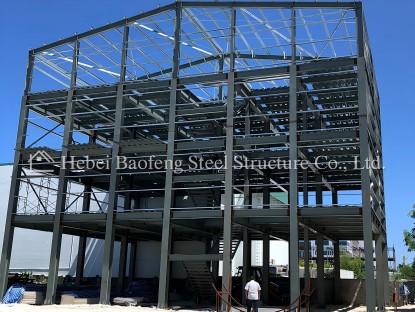 Multi-Story Steel Structure Warehouse with Stairs for Maldives