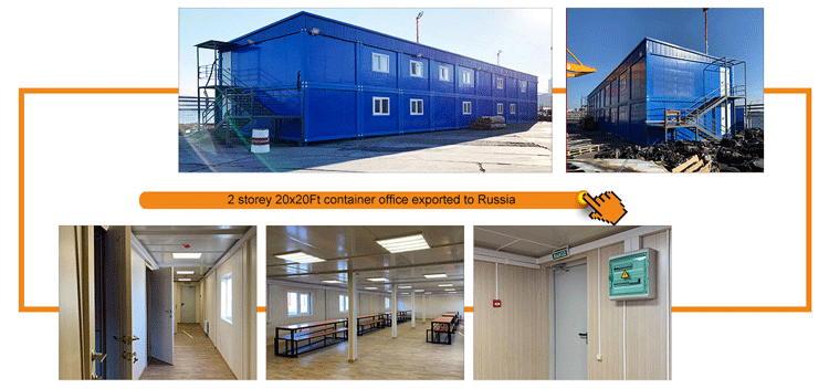 Prefabricated 3-story container dormitory